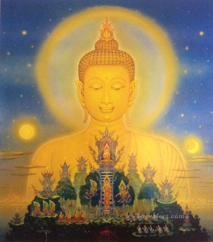 contemporary Buddha fantasy 009 CK Buddhism Oil Paintings